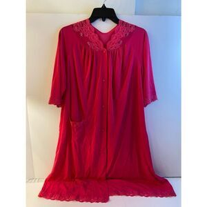 Hot pink gown nylon USA small shadowline